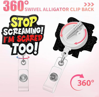 Aoryalps Retractable Badge Reel Holder Retractable - Image 4