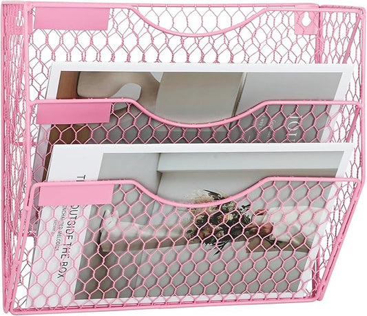 EASEPRES Mail Organizer Wall Mount Hanging File Holder Storage, Metal Chicken by EASEPRES