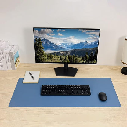 Wolaile Faux Leather Desk Pad Blotter, Water and Slip Resistant Writing Desk - Image 2
