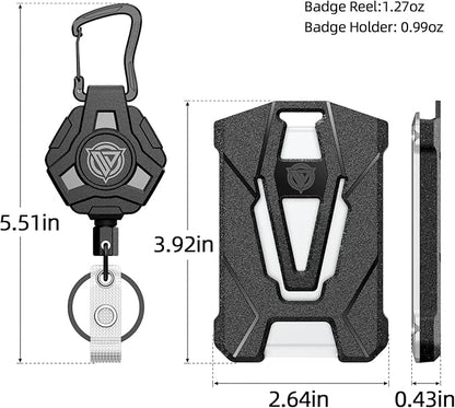 Oaridey Retractable Badge Holders, Heavy Duty Retractable Keychain - Image 2