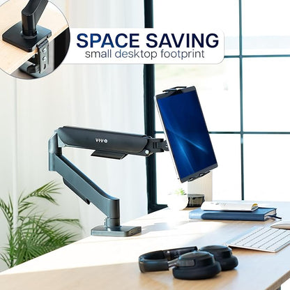 VIVO Height Adjustable Counterbalance Mechanical Arm Tablet Desk Mount - Image 7