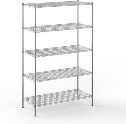 Regal Altair 24" Deep x 54" Wide x 86" Height Wire Shelving Kit | 5-Tier | NSF by Regal+Altair