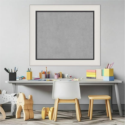 Amanti Art Silver Framed Magnetic Board 26x30 Medium Vision Board - Image 5