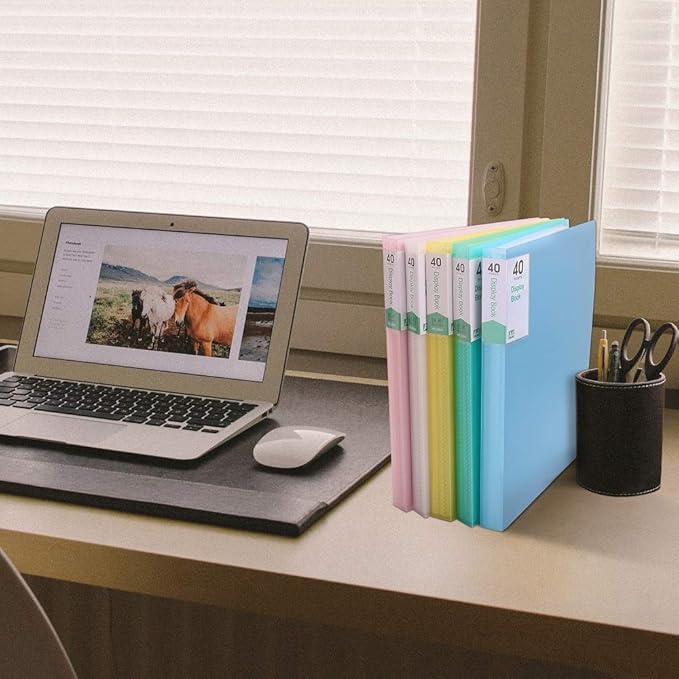 Phyxin 40-Pocket Portfolio Binder Organizer, Binder Sheet Protectors 8.5" x 11" - Image 6