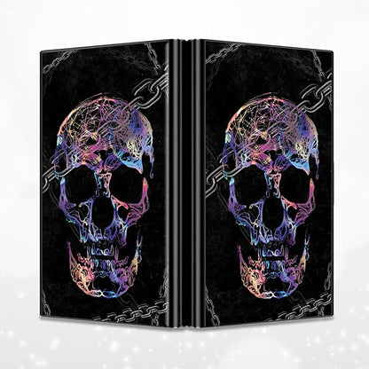 BWEGRHE Slim Credit Card Holder, Shackle Skull RFID Blocking Metal Wallet - Image 4