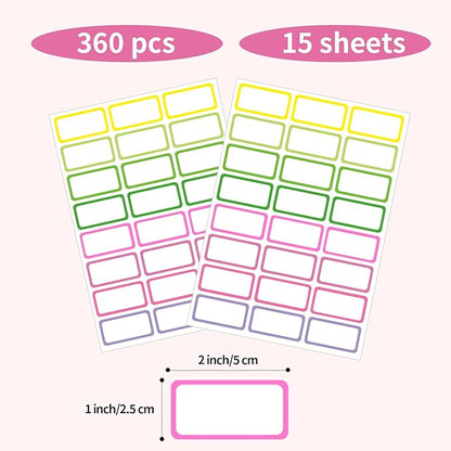 STARLIBOO Removable Freezer Labels, 1x2 Inch Color Coding Removable Labels - Image 4