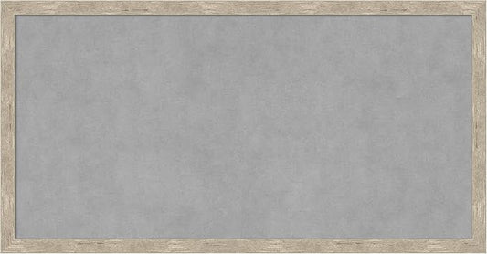 Amanti Art Silver Framed Magnetic Board 13x25 Small Vision Board by AmantiArt