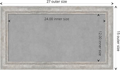 Amanti Art Silver Framed Magnetic Board 15x27 Small Vision Board - Image 4