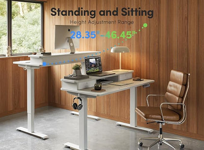 FEZIBO 55 x 24 Inch Height Adjustable Electric Standing Desk - Image 5