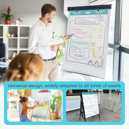 FAHKNS Lined Sticky Easel Pad，Large 25x30 Inch Self-Adhesive Teacher'S Flip - Image 2