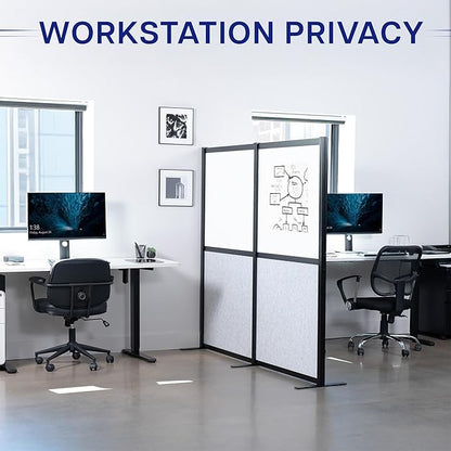 VIVO Modular Wall System, 2 PET and Whiteboard Panels, Professional Office - Image 8