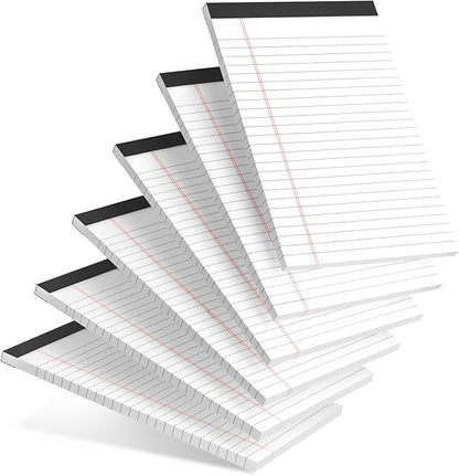 AILZFEI 6pcs Small Note Pad 5x8 College Ruled Legal Pads Paper Notepads 6 Pack by Unknown