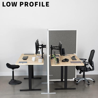 VIVO L-Shape Modular Corner Wall System, 3 Panels, Modern Professional Office - Image 8