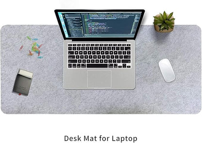 DAWNTREES Large Felt Desk Mat, Office Computer Desk Mat - Image 5