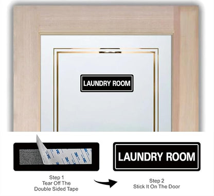 Laundry Room Sign, Premium Durable Acrylic Material, Super Strong Adhesive - Image 3