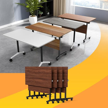 Conference Table Flip Top Mobile Conference Room Tables, Folding Conference by WYMHYZ