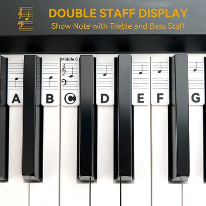 BEATBIT Piano Notes Guide for Beginner, Removable Piano Keyboard Note Labels - Image 5