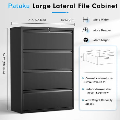Pataku 4 Drawer File Cabinet - Image 3