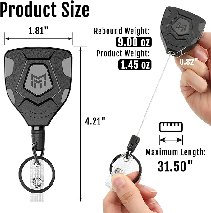 MNGARISTA Heavy Duty Retractable Keychain - Image 3