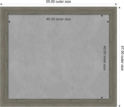 Amanti Art Grey Framed Magnetic Board 47x55 Oversize Vision Board - Image 4