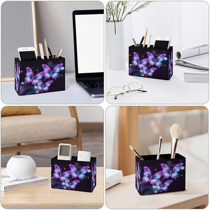 Famame Flying Butterflies Purple Pencil Holder - Image 4