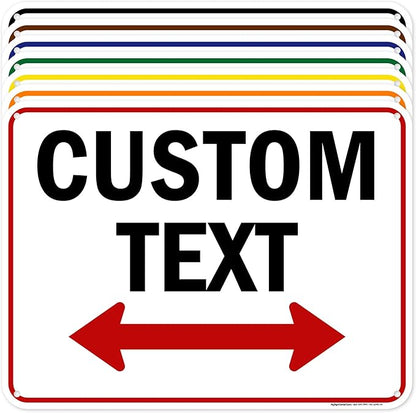 Custom Arrow, Custom Directional Sign, Two Way Arrow, 18x24 Inches, 55 mil by MySignCenter