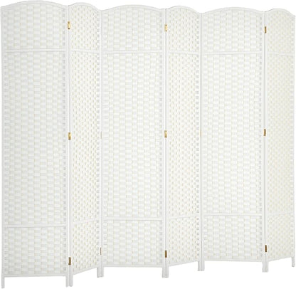 HOMCOM Room Divider, 6 Panel Folding Privacy Screen, 5.6' Tall Freestanding by HOMCOM