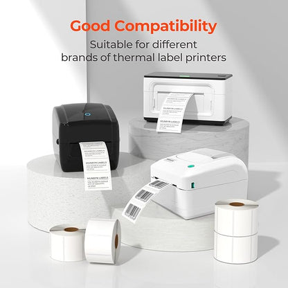 MUNBYN 2.25"x1.25" Thermal Sticker Labels, Self-Adhesive Barcode Label Paper - Image 3