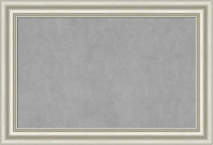 Amanti Art Silver Framed Magnetic Board 26x38 Large Vision Board by AmantiArt