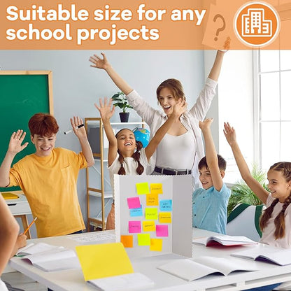 Henoyso 8 Pcs 14 x 22 Inch White Trifold Poster Board Large Tri Fold - Image 6