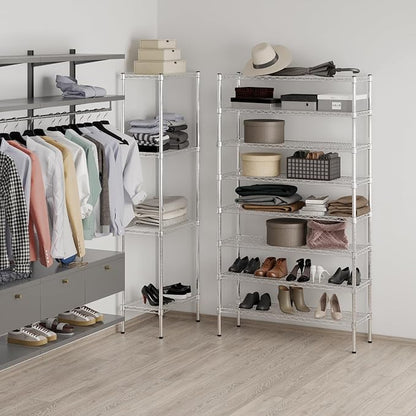 Regal Altair 14" Deep x 42" Wide x 74" Height Wire Shelving Kit | 8-Tier | NSF - Image 5