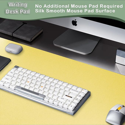 Boutilon Leather Desk Pad Protector, Non-Slip Mouse Pad, Laptop Desk Pad - Image 5