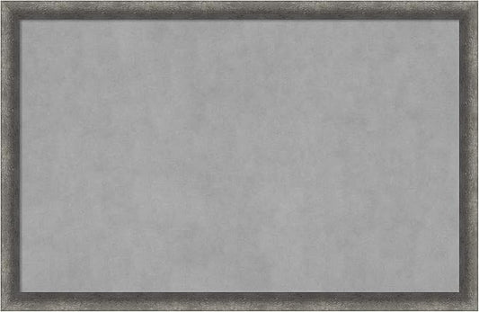 Amanti Art Grey Framed Magnetic Board 22x34 Large Vision Board by AmantiArt