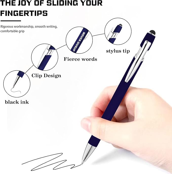 CRME 10pcs Funny Inspirational Pens Set Stylus Pens Design Smooth Writing - Image 4