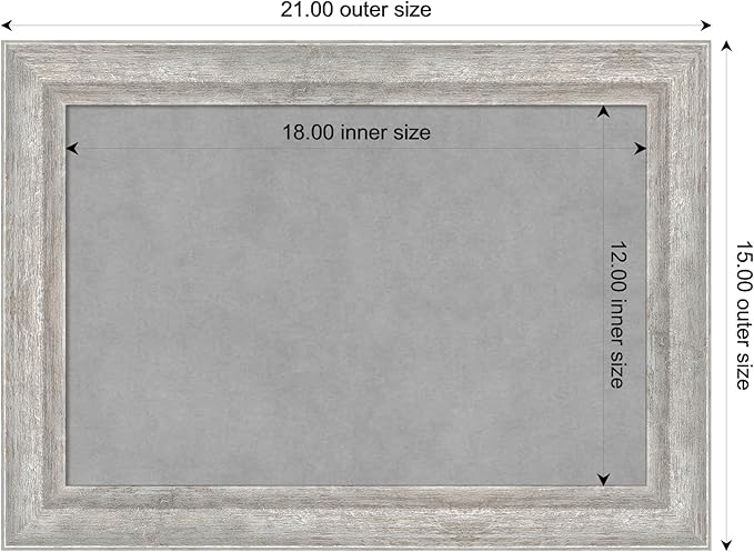Amanti Art Silver Framed Magnetic Board 15x21 Small Vision Board - Image 3