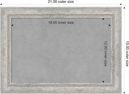 Amanti Art Silver Framed Magnetic Board 15x21 Small Vision Board - Image 3