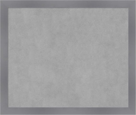 Amanti Art Grey Framed Magnetic Board 22x26 Medium Vision Board by AmantiArt