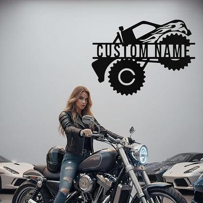 Custom Dirt Bike Metal Signs Personalized Motorcycle Name Sign Custom Garage - Image 6