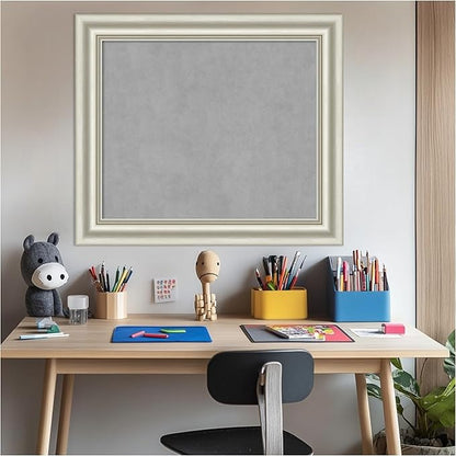 Amanti Art Silver Framed Magnetic Board 26x30 Medium Vision Board - Image 6