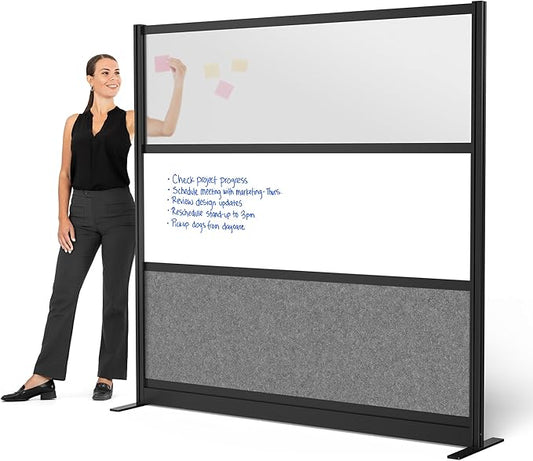 Stand Up Desk Store Workflow Modular Wall | 70'' x 70'' Wall | Expandable by SStandUpDeskStore