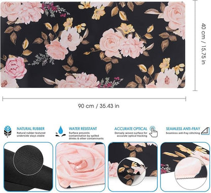 iCasso Extended Gaming Mouse Pad, Large Non-Slip Rubber Base Mousepad - Image 4