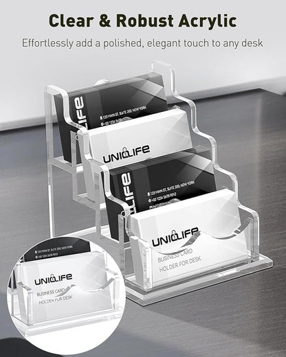 Uniclife Acrylic Business Card Holder - Image 4