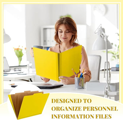 Skyygemm 36 Pcs Classification Folders Letter Size, 3 Divider Pressboard File - Image 6