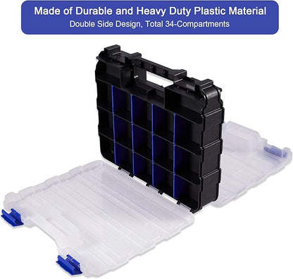 Hardware Organizer Box with 34 Compartments & Removable Dividers - Image 4