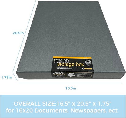 Lineco Folio Storage Box, Clamshell Design - Image 2