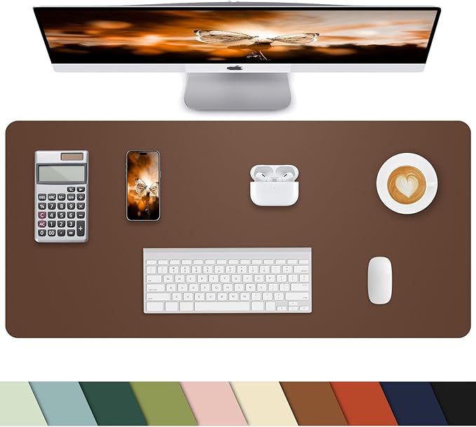 Leather Desk Pad Protector by cebowa