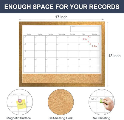 Calendar Whiteboard for Wall, 17x13 Inches White Board Calendar Dry Erase - Image 4