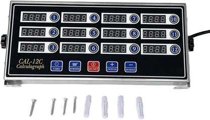 12 Channel Kitchen Timer Digital Kitchen Timer Loud Alarm Cooking Calculagraph - Image 2