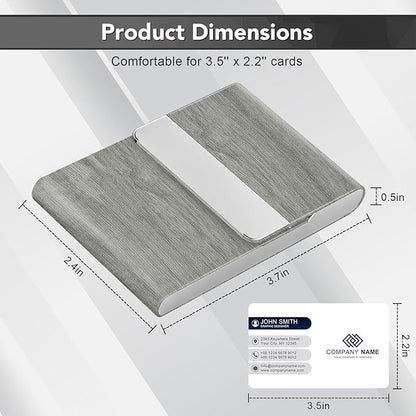 Business Card Holder with Ultra Slim Design, Business Card Case with Premium PU - Image 7
