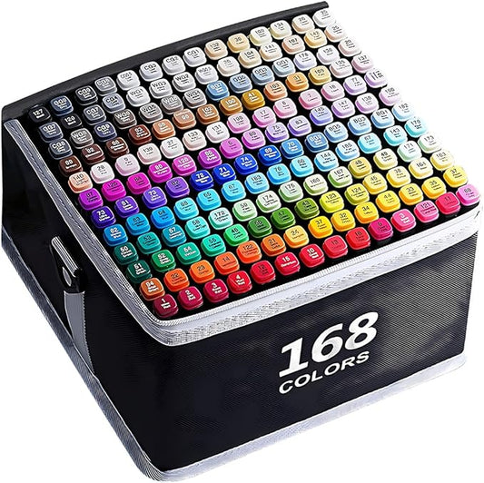 VIDIMAKPRO Alcohol Markers 168 Colors by Unknown